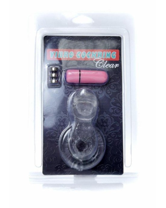 Ерекційне кільце - Tongue Vibro CockRing Clear Ерекційне кільце - Tongue Vibro CockRing Clear