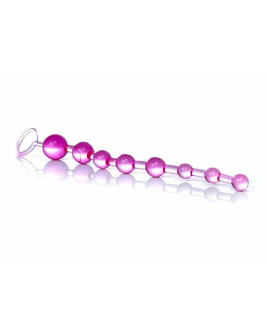 Анальний стимулатор - Jelly Anal 10 Beads Pink