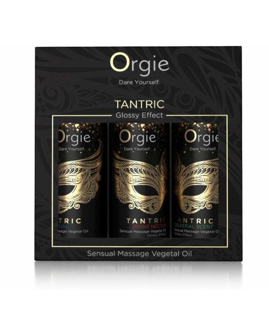 Набір масажних олійок - Orgie Tantric Sensual Massage Oil, 3*30 мл Набір масажних олійок - Orgie Tantric Sensual Massage Oil, 3*30 мл