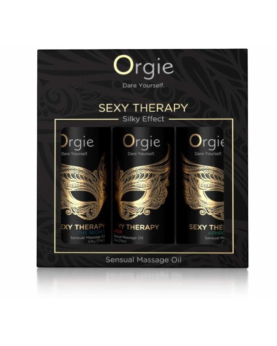 Набір масажних олійок - Orgie Sexy Therapy Massage Oil, 3*30 мл Набір масажних олійок - Orgie Sexy Therapy Massage Oil, 3*30 мл