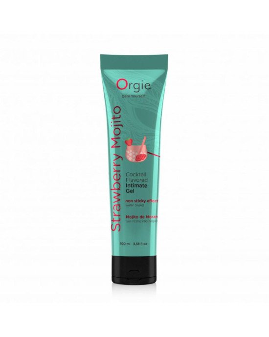 Лубрикант - Orgie Lube Tube Cocktail Strawberry Mojito, 100 мл Лубрикант - Orgie Lube Tube Cocktail Strawberry Mojito, 100 мл