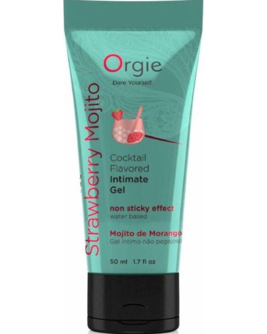 Лубрикант - Orgie Lube Tube Cocktail Strawberry Mojito, 50 мл Лубрикант - Orgie Lube Tube Cocktail Strawberry Mojito, 50 мл