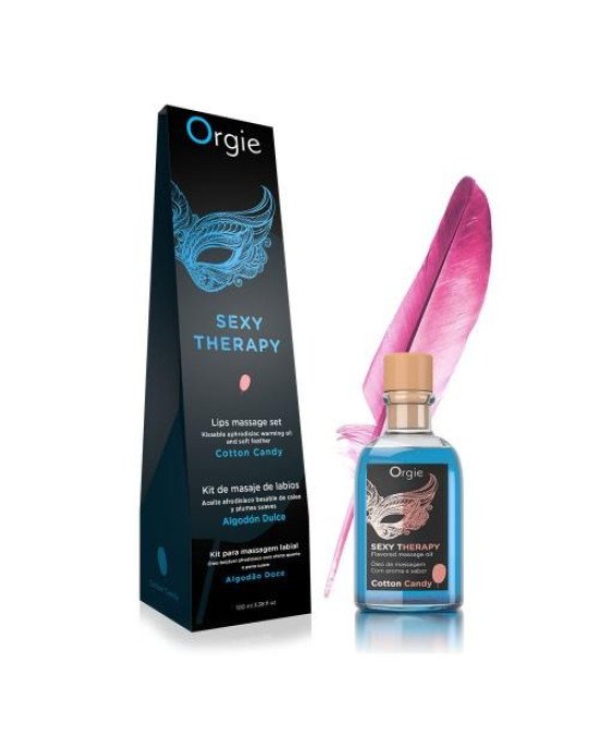 Набір для масажу - Orgie Sexy Therapy Lips Massage Set Cotton Candy, 100 мл Набір для масажу - Orgie Sexy Therapy Lips Massage Set Cotton Candy, 100 мл