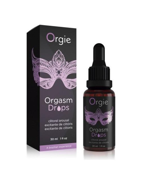 Збуджуючі краплі для клітора - Orgie Orgasm Drops Clitoral Arousal, 30 мл Збуджуючі краплі для клітора - Orgie Orgasm Drops Clitoral Arousal, 30 мл