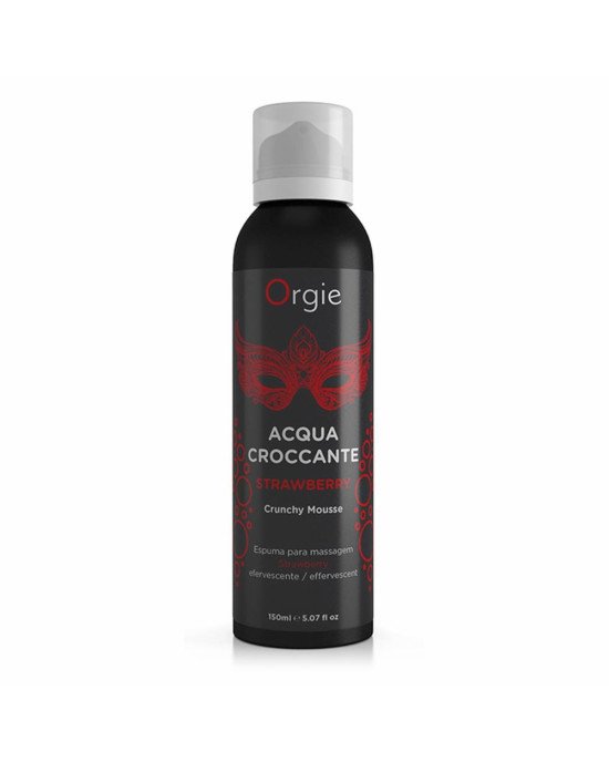 Хрусткий мус для масажу - Orgie Acqua Croccante Strawberry, 150 мл