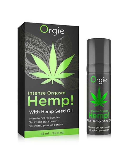 Збуджуючий гель для чоловіків та жінок - Orgie Hemp! Intense Orgasm, 15 мл Збуджуючий гель для чоловіків та жінок - Orgie Hemp! Intense Orgasm, 15 мл