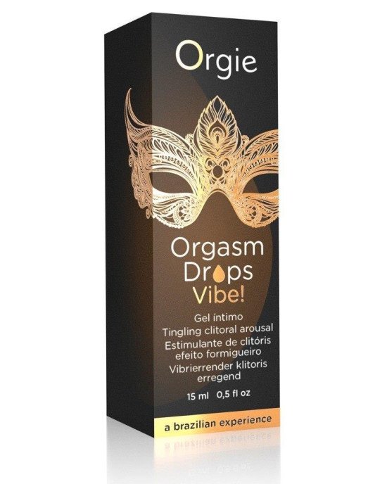 Збуджуючі краплі для клітора - Orgie Orgasm Drops Vibe! Peach Flavor, 30 мл Збуджуючі краплі для клітора - Orgie Orgasm Drops Vibe! Peach Flavor, 30 мл