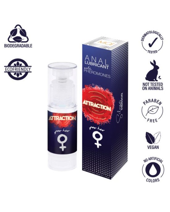 Анальний лубрикант з феромонами - MAI Attraction Anal Lubricant With Pheromones For Her, 50 мл Анальний лубрикант з феромонами - MAI Attraction Anal Lubricant With Pheromones For Her, 50 мл