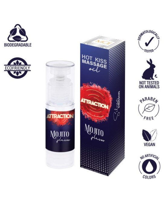 Масажна олія - MAI Attraction Massage Oil Mojito Balm, 50 мл Масажна олія - MAI Attraction Massage Oil Mojito Balm, 50 мл