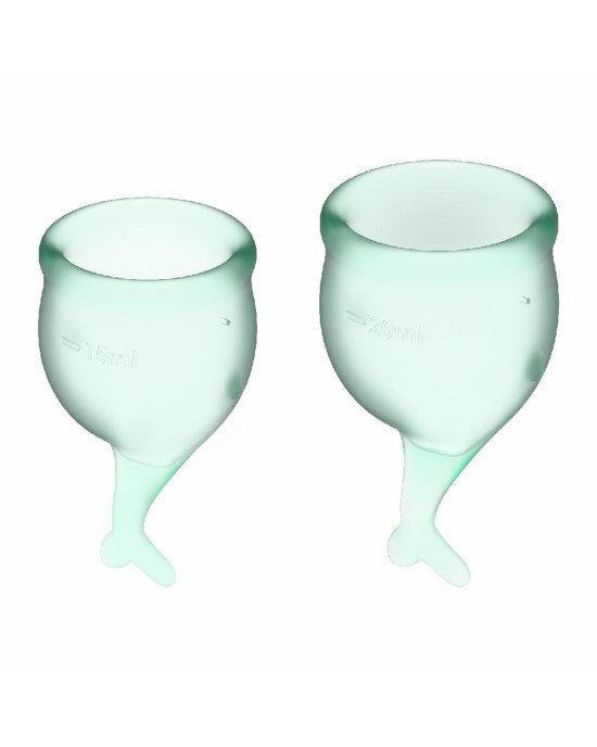 Менструальні чаші - Satisfyer Feel Secure Light Green Менструальні чаші - Satisfyer Feel Secure Light Green