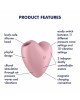 Вакуумний стимулятор - Satisfyer Cutie Heart Light Red Вакуумний стимулятор - Satisfyer Cutie Heart Light Red