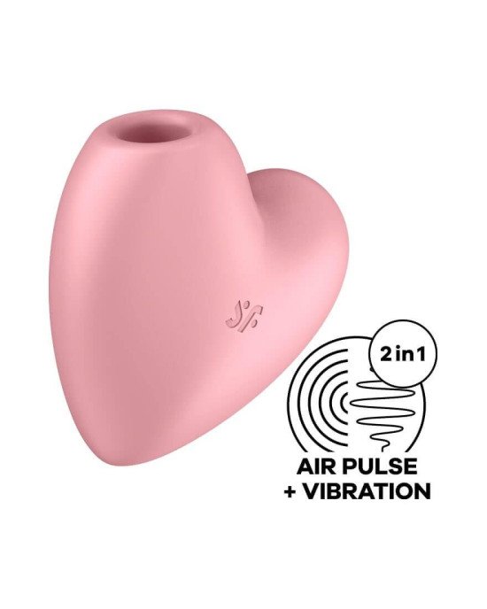 Вакуумний стимулятор - Satisfyer Cutie Heart Light Red Вакуумний стимулятор - Satisfyer Cutie Heart Light Red