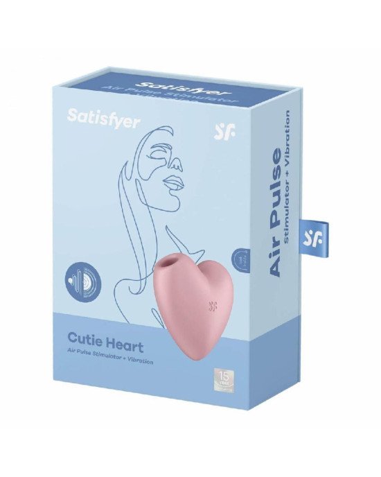 Вакуумний стимулятор - Satisfyer Cutie Heart Light Red Вакуумний стимулятор - Satisfyer Cutie Heart Light Red