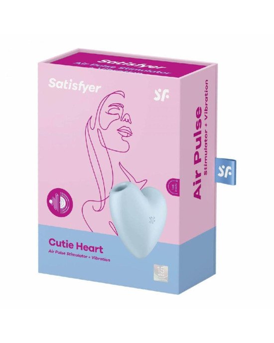 Вакуумний стимулятор - Satisfyer Cutie Heart Blue Вакуумний стимулятор - Satisfyer Cutie Heart Blue