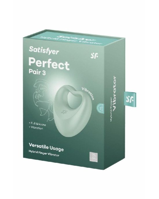 Кліторальний стимулятор - Satisfyer Perfect Pair 3 Green Кліторальний стимулятор - Satisfyer Perfect Pair 3 Green