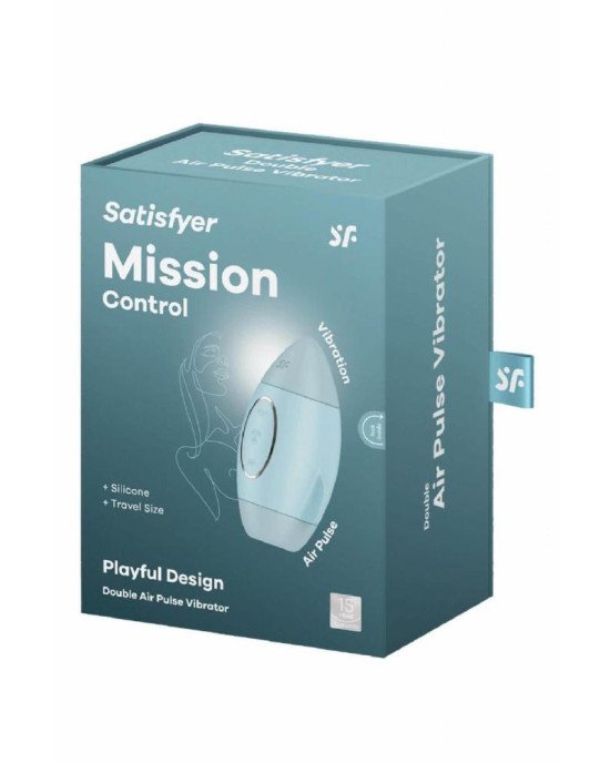 Вакуумний стимулятор - Satisfyer Mission Control Blue Вакуумний стимулятор - Satisfyer Mission Control Blue