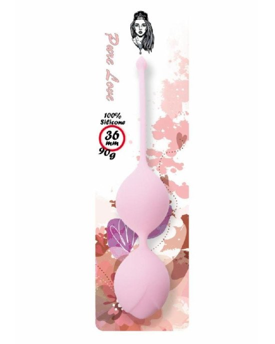 Silicone Kegel Balls 36mm 90g Light Pink - B - Series Silicone Kegel Balls 36mm 90g Light Pink - B - Series