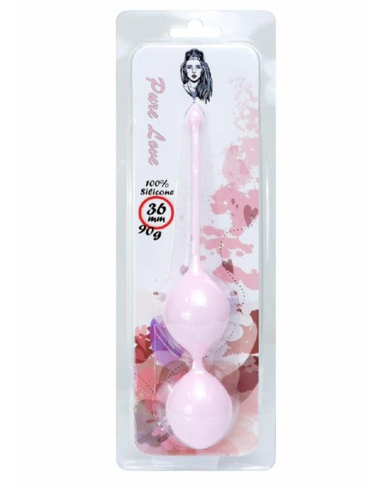 Silicone Kegel Balls 36mm 90g Light Pink - B - Series Silicone Kegel Balls 36mm 90g Light Pink - B - Series