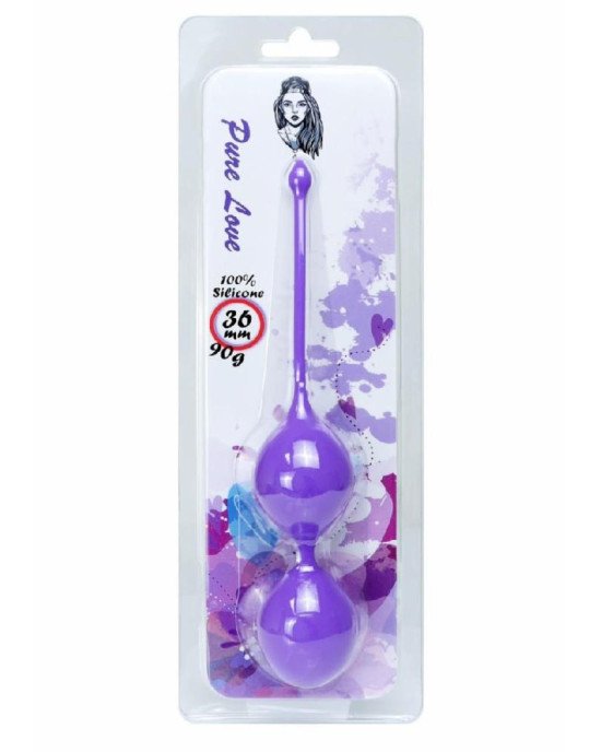 Вагінальні кульки - Silicone Kegel Balls Purple, 36 мм, 90 г Вагінальні кульки - Silicone Kegel Balls Purple, 36 мм, 90 г