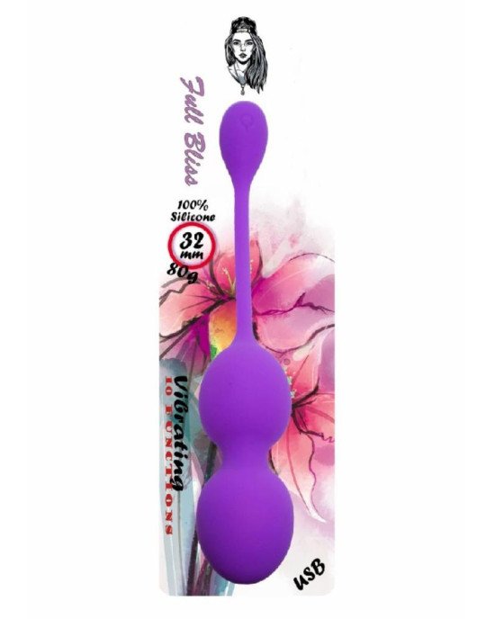 Vibrating Kegel Balls 32mm 80g Purple 10 function USB - B - Series Vibrating Kegel Balls 32mm 80g Purple 10 function USB - B - Series