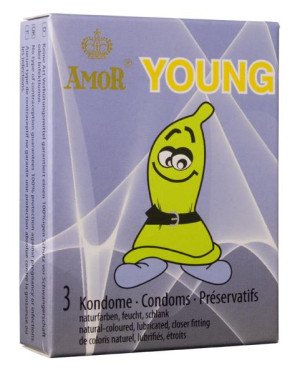 Презервативи - Amor Young, 3 шт.