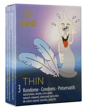 Презервативи - Amor Thin, 3 шт.