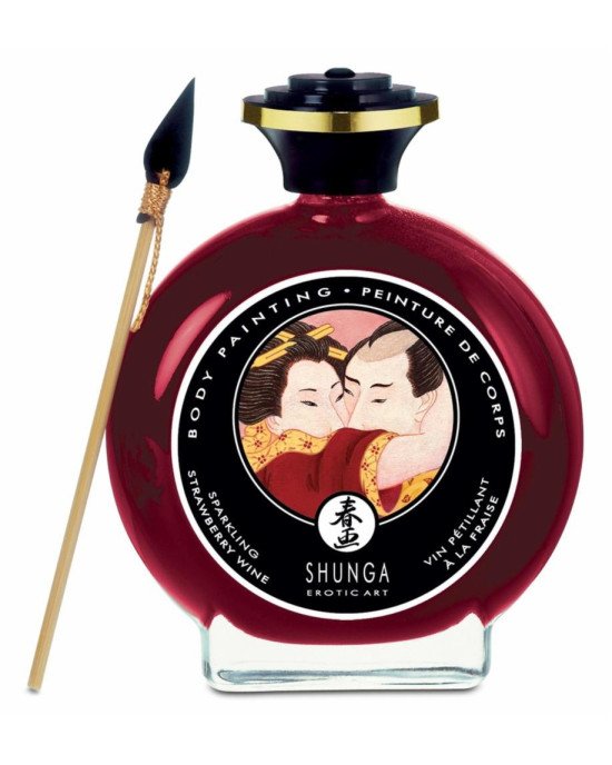 Фарба для тіла - Shunga Body Painting Strawberry Sparkling Wine Фарба для тіла - Shunga Body Painting Strawberry Sparkling Wine