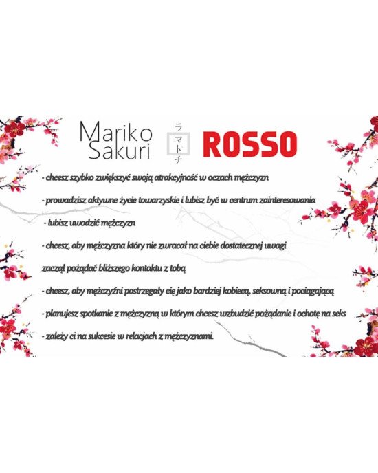 Парфуми з феромонами - Aurora Mariko Sakuri Rosso Women, 50 мл Парфуми з феромонами - Aurora Mariko Sakuri Rosso Women, 50 мл