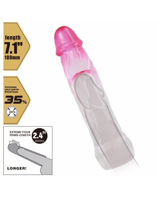 Насадка на член - Neron, 18 cm, TPR, Waterproof Насадка на член - Neron, 18 cm, TPR, Waterproof