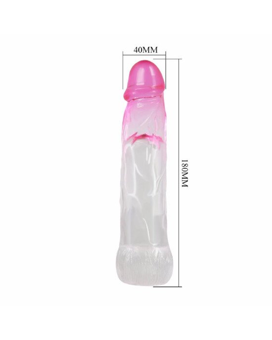Насадка на член - Neron, 18 cm, TPR, Waterproof Насадка на член - Neron, 18 cm, TPR, Waterproof