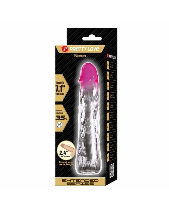 Насадка на член - Neron, 18 cm, TPR, Waterproof Насадка на член - Neron, 18 cm, TPR, Waterproof