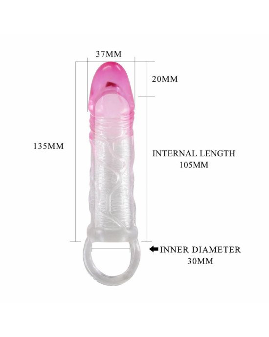 Насадка на член - Odes, 17,5 cm, TPR, Waterproof Насадка на член - Odes, 17,5 cm, TPR, Waterproof