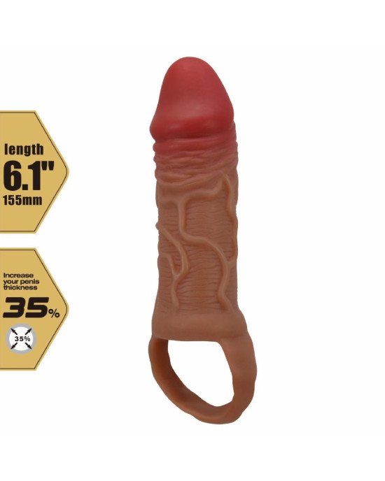 Насадка на член - Peirre, 15,5 cm, TPR, Waterproof Насадка на член - Peirre, 15,5 cm, TPR, Waterproof