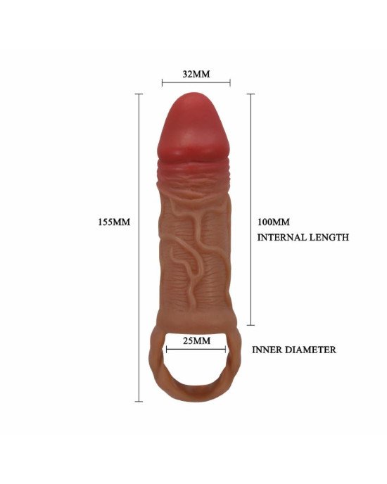 Насадка на член - Peirre, 15,5 cm, TPR, Waterproof Насадка на член - Peirre, 15,5 cm, TPR, Waterproof