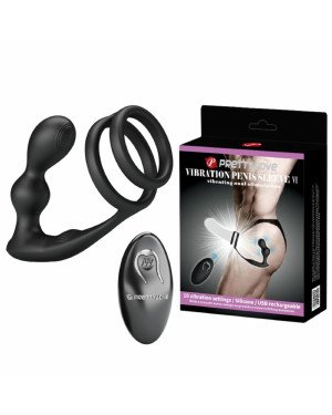 PRETTY LOVE - VIBRATION PENIS SLEEVE VI, vibrating anal stimulation