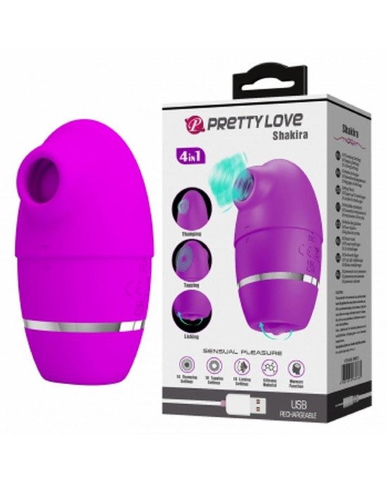 Вібратор - Shakira, Silicone, USB rechargeable Вібратор - Shakira, Silicone, USB rechargeable
