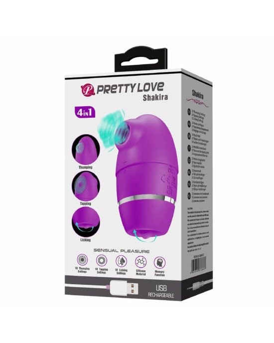 Вібратор - Shakira, Silicone, USB rechargeable Вібратор - Shakira, Silicone, USB rechargeable