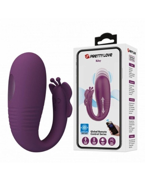 Вібростимулятор - Klay, 10 vibration functions 10 thrusting settings Mobile APP remote control Вібростимулятор - Klay, 10 vibration functions 10 thrusting settings Mobile APP remote control