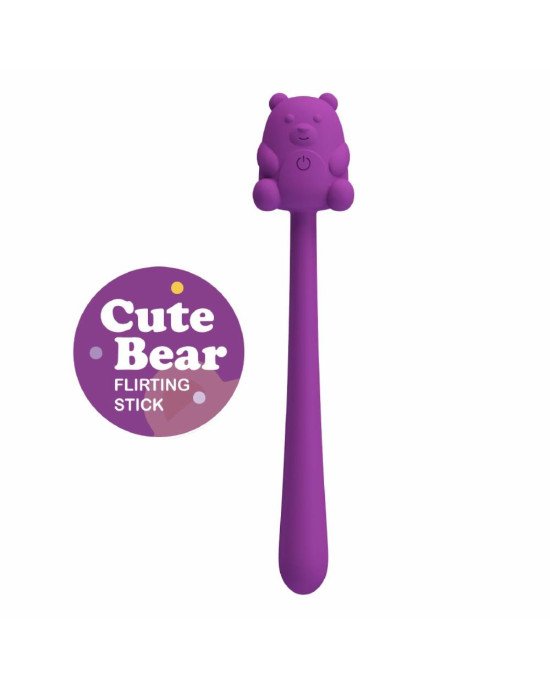 CUTE BEAR, Flirting Stick, 7 vibration functions, Magnetic USB charging CUTE BEAR, Flirting Stick, 7 vibration functions, Magnetic USB charging