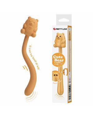 CUTE BEAR, Flirting Stick, 7 vibration functions, Magnetic USB charging