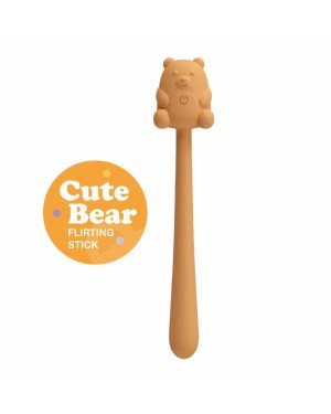 CUTE BEAR, Flirting Stick, 7 vibration functions, Magnetic USB charging