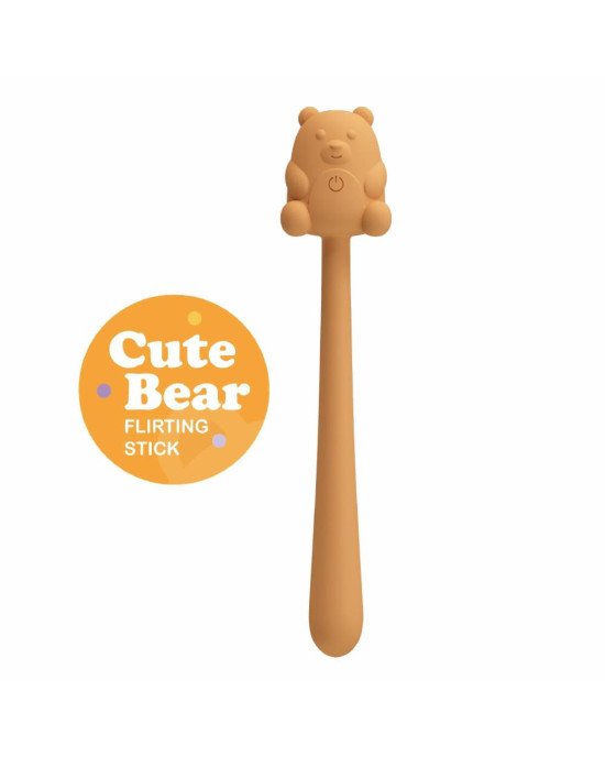 CUTE BEAR, Flirting Stick, 7 vibration functions, Magnetic USB charging
