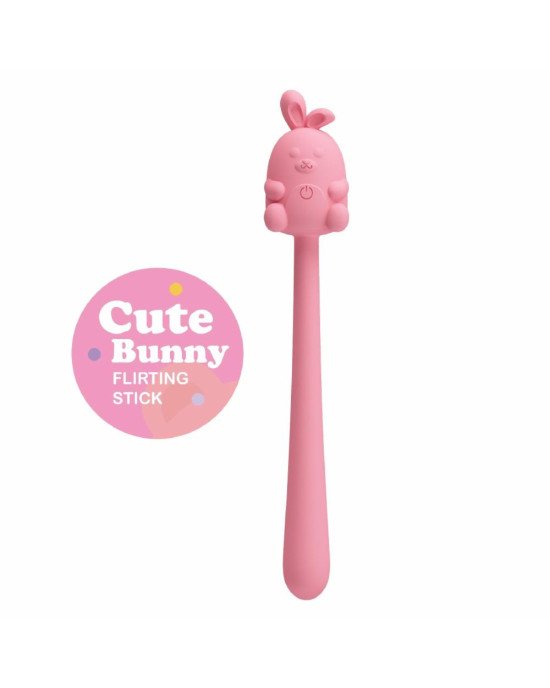 CUTE BUNNY, Flirting Stick, 7 vibration functions, Magnetic USB charging CUTE BUNNY, Flirting Stick, 7 vibration functions, Magnetic USB charging