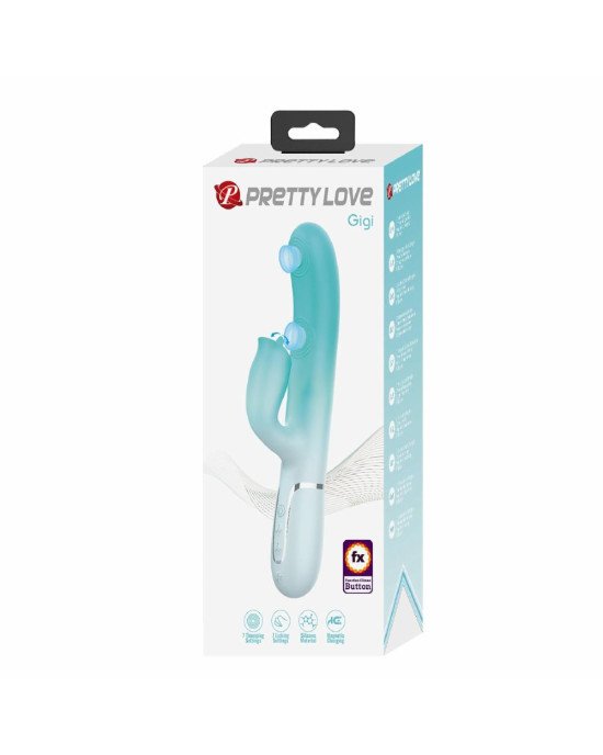 Вібратор - Gigi,7 thumping functions 7 licking modes, Silicone