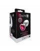 Анальна пробка - Ouch! Metal Butt Plug Medium Silver/Rubellite Pink Анальна пробка - Ouch! Metal Butt Plug Medium Silver/Rubellite Pink