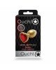 Анальна пробка - Ouch! Metal Butt Plug Small Gold/Ruby Red Анальна пробка - Ouch! Metal Butt Plug Small Gold/Ruby Red