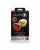 Анальна пробка - Ouch! Metal Butt Plug Medium Gold/Ruby Red Анальна пробка - Ouch! Metal Butt Plug Medium Gold/Ruby Red