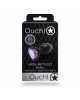 Анальна пробка - Ouch! Metal Butt Plug Small Gunmetal/Amethyst Purple Анальна пробка - Ouch! Metal Butt Plug Small Gunmetal/Amethyst Purple
