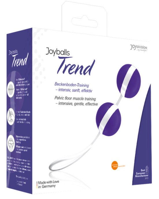 Вагінальні кульки - Joyballs Trend, purple / white