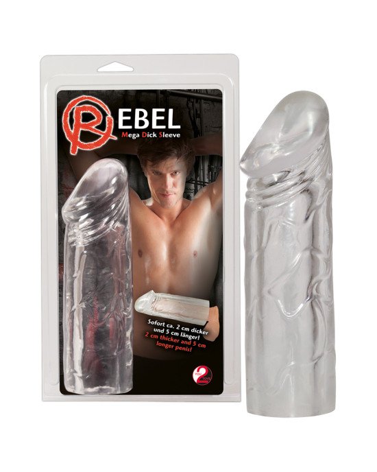 Насадка на член - Rebel Mega Dick Sleeve Насадка на член - Rebel Mega Dick Sleeve